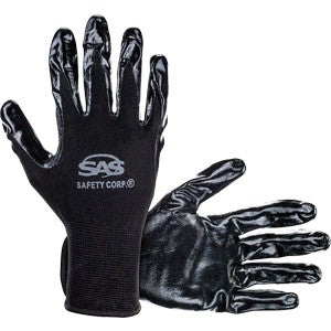 SAS 640-1910 XL PawZ 15-Gauge Nitrile Coated Cotton Palm Gloves