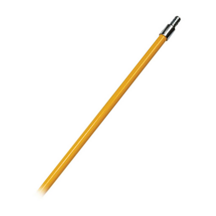 Dynamic 00346 72" Yellow Fiberglass Extension Pole w/Metal Threaded Tip (12 PACK)