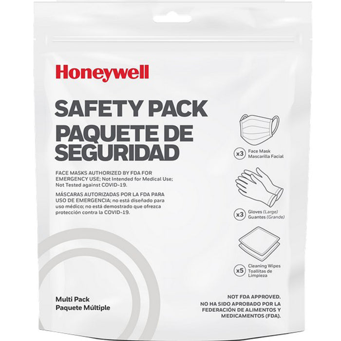Honeywell Safety RWS-50101 Go Pack Multi Pack 3 Masks, 3 Pair Disposable Gloves, 5 Wipes