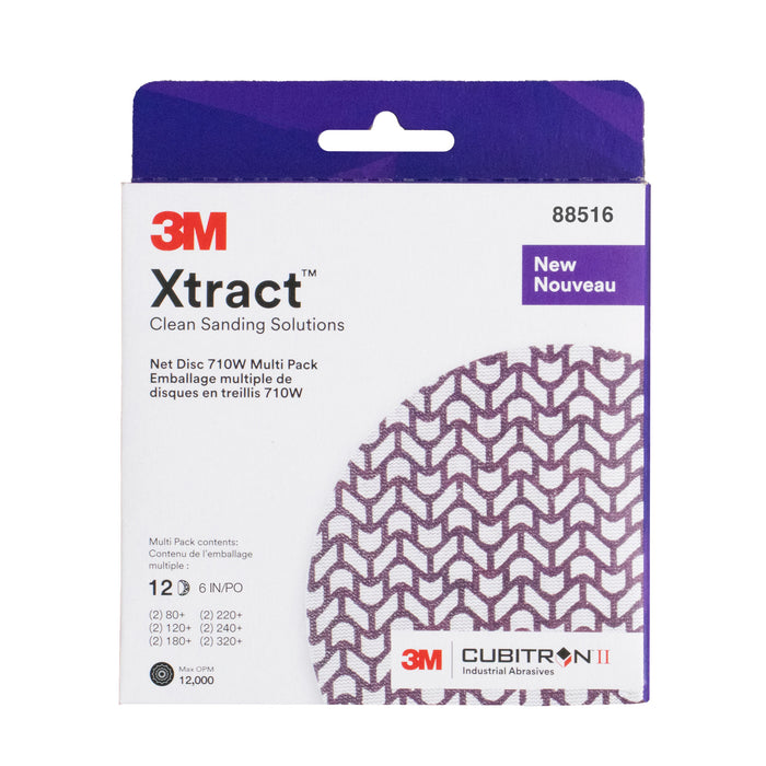 3M Xtract™ Cubitron™ II Net Disc 710W, 6 in NH, 50 pack - 88516