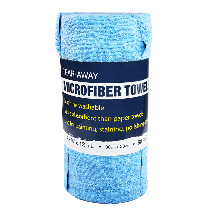 Painters Solutions Tear-away Microfiber Towels 12" x 12" (50 Pack)