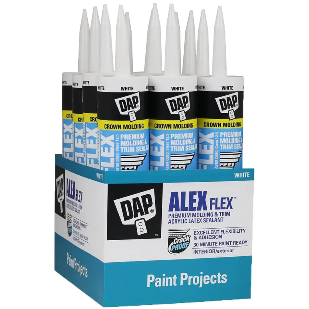 Dap 18542 10.1 oz White Alex Flex Molding and Trim (12 PACK