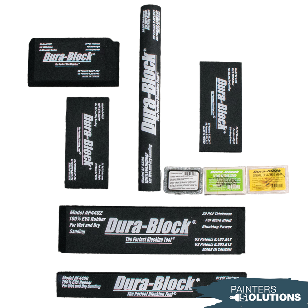 Mirka DuraBlock AF44A Black 6Piece Sanding Block Set — Painters Solutions