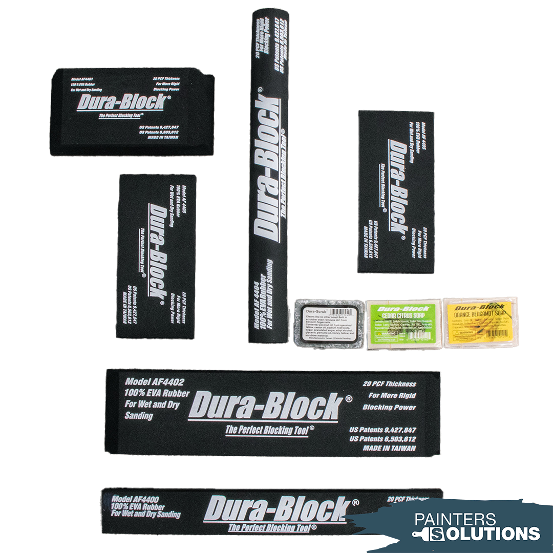 Mirka Dura Block AF44A Black 6 Piece Sanding Block Set Painters