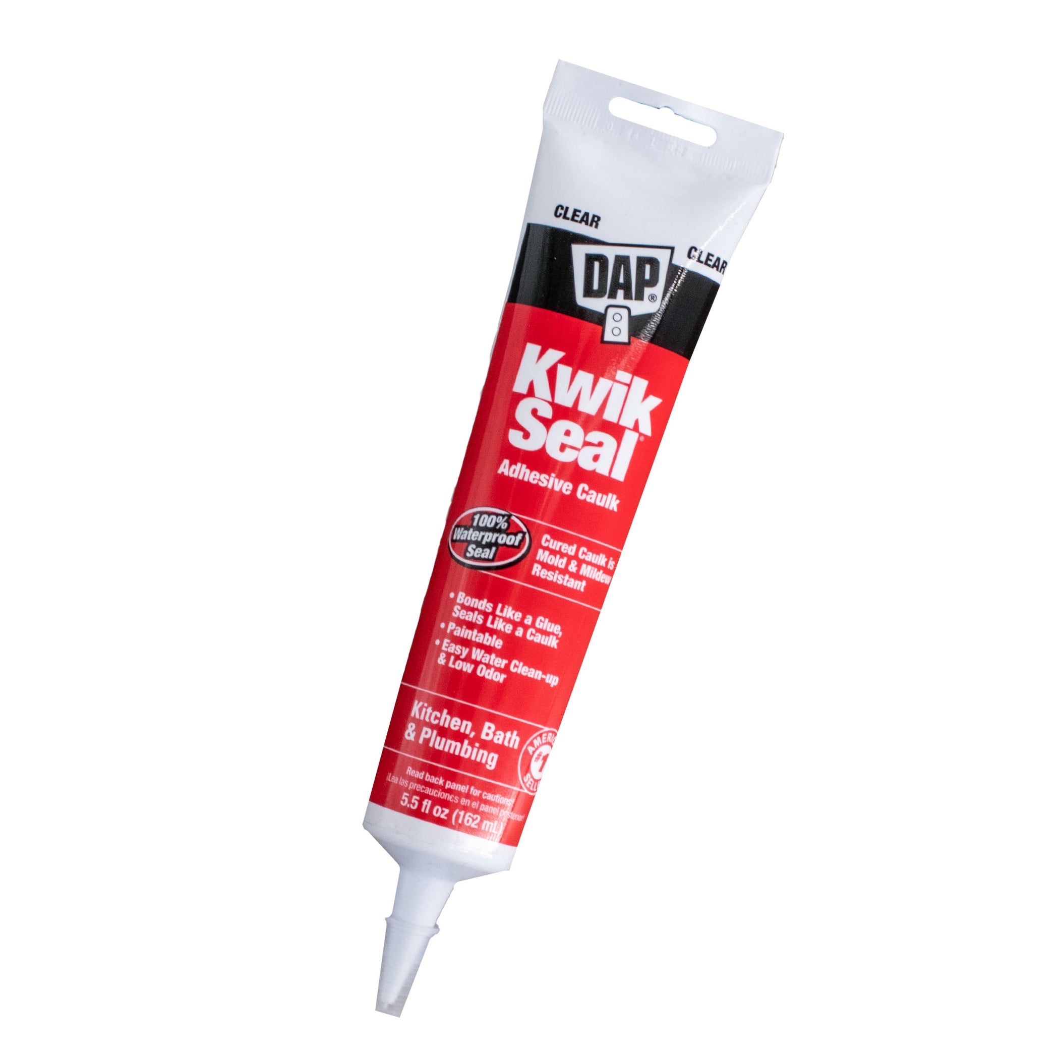 Dap 18008 5.5oz Clear Kwik Seal Tub & Tile Adhesive Caulk — Painters