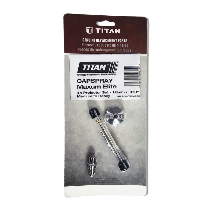 Titan 0524295 Capspray Maxum Elite #4 Projector Set - 1.8mm/.070"