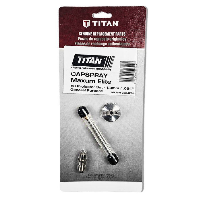 Titan 0524294 Capspray Maxum Elite #3 Projector Set - 1.3mm/.054"