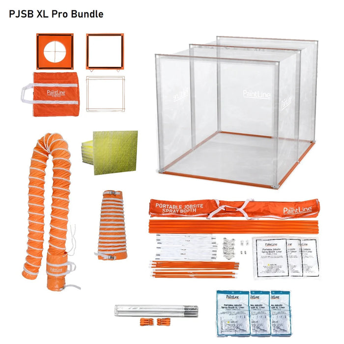 Paintline PJSB Portable Jobsite Spray Booth XL Pro Bundle