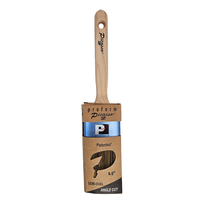 Proform G2-PIC1-2.5 2-1/2" Generation 2 Picasso Standard Handle Oval Angled PBT/Nylon Blended Paint Brush