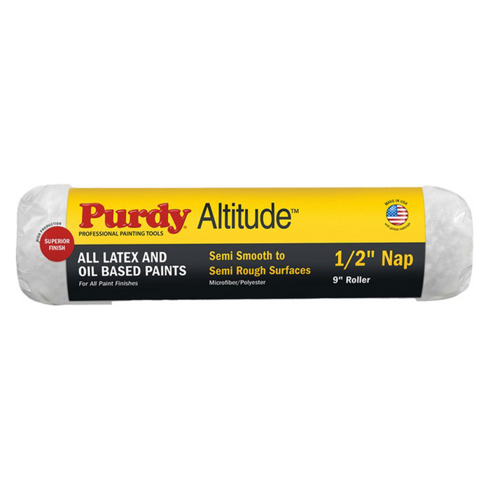 Purdy 144612093 9" x 1/2" Nap Altitude Microfiber/Poly Blend Roller Cover