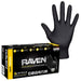 SAS 66518 Raven Powder Free Exam Grade Disposable Gloves Black - Large - 100/Box