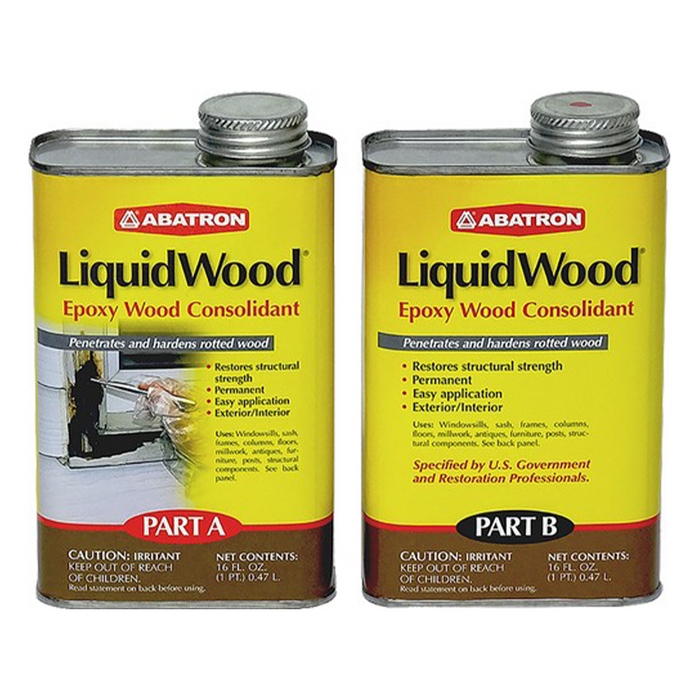 Abatron LW2PKR Pt Part A + Pt Part B LiquidWood - 2 Part Epoxy Wood Consolidant