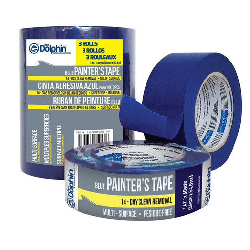 Blue Dolphin 1.41" X 60 yds Blue Painter’s Tape TP BDT (4 PACK)