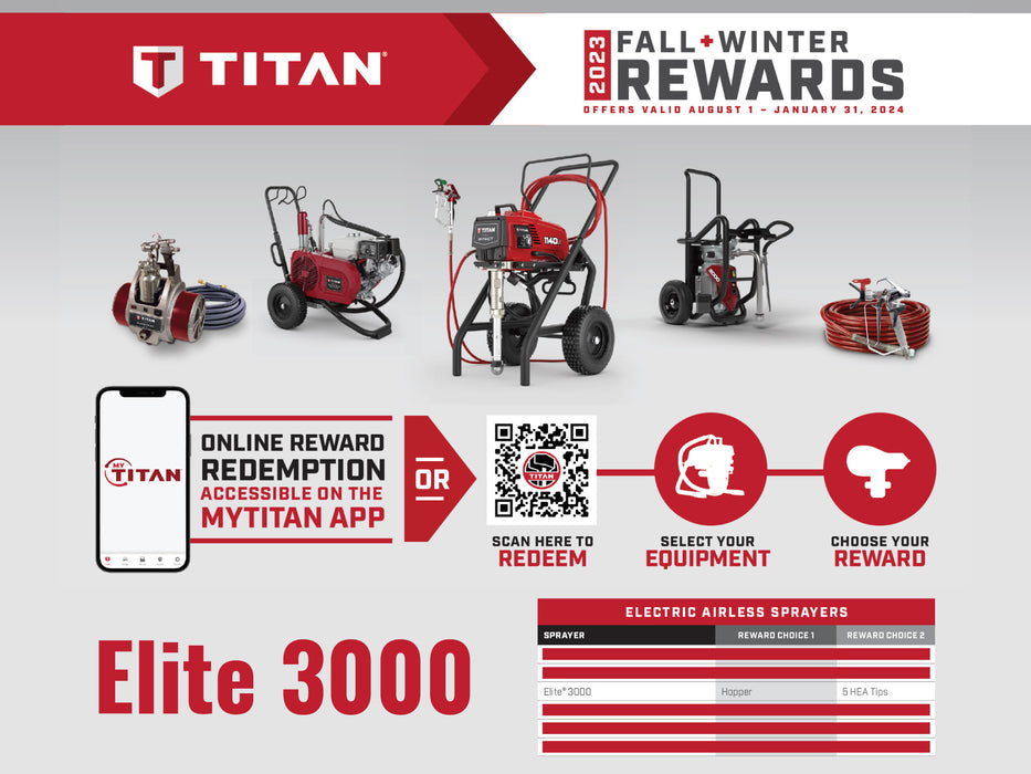 Titan Elite 3000 Electric Airless Sprayer 2402333