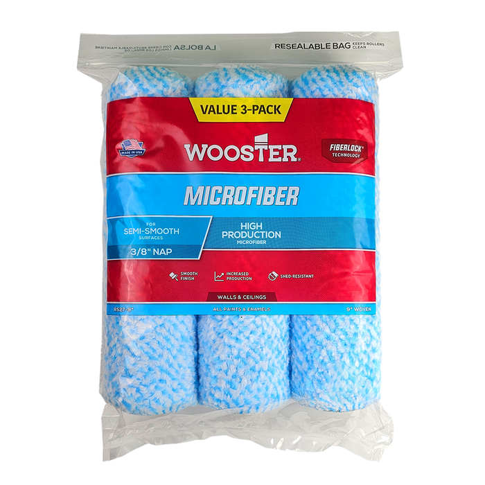 Wooster R527 9" MicroFiber 3/8" (3 pack)