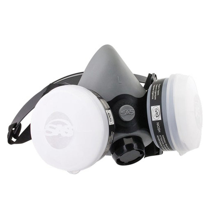 SAS 311-2215 Medium BreatheMate Organic Vapor / R95 Half Mask Dual Cartridge Respirator