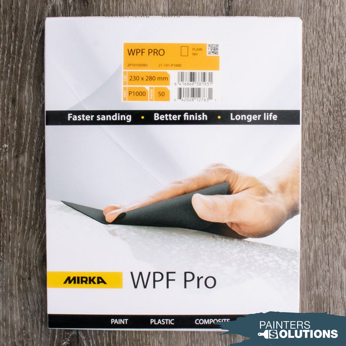 Mirka WPF PRO 9" x  11" sanding sheets - 50 sheets/box - 1000
