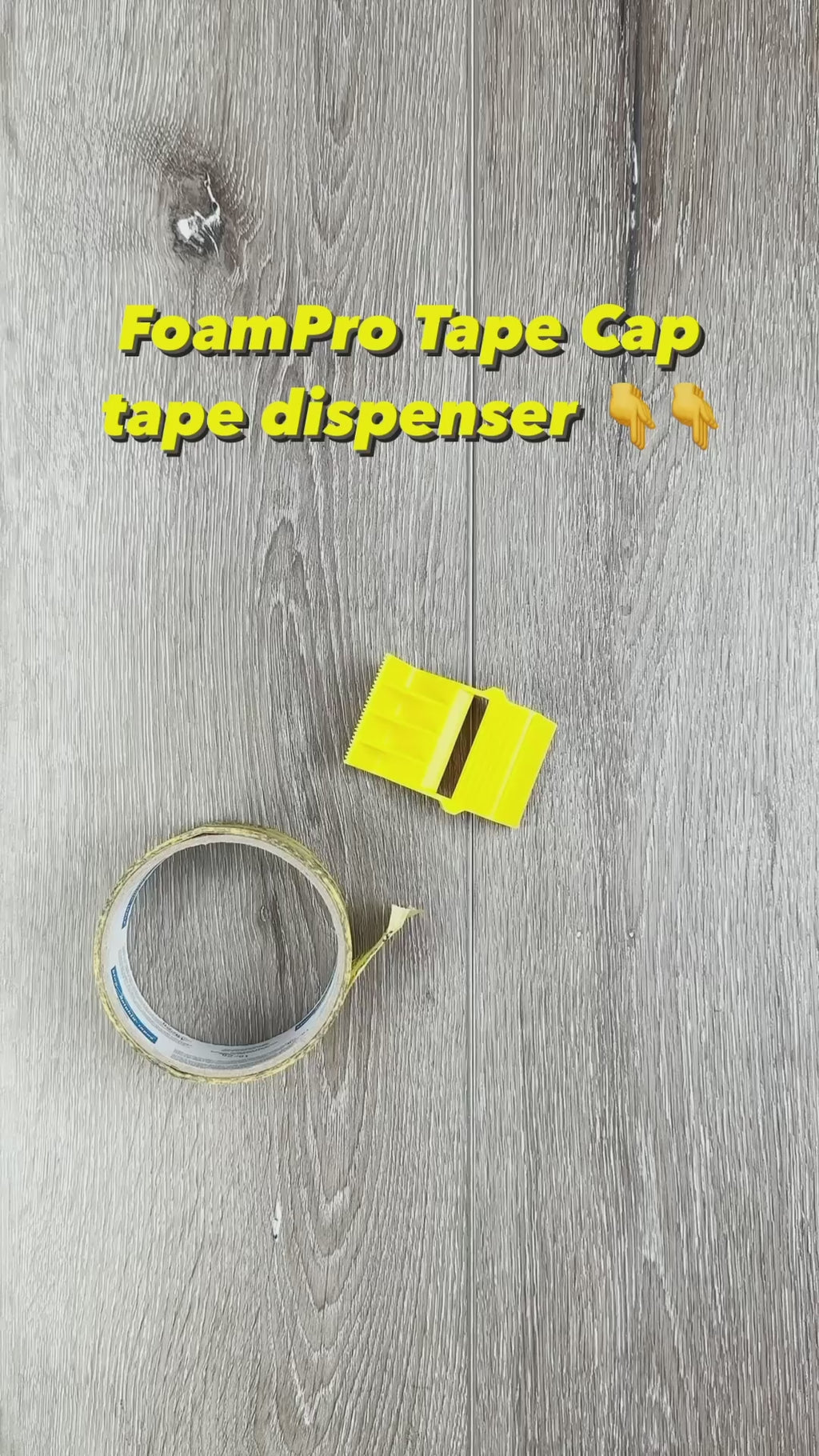 FoamPRO 146 1" Tape Cap Compact Masking Tape Dispenser - video