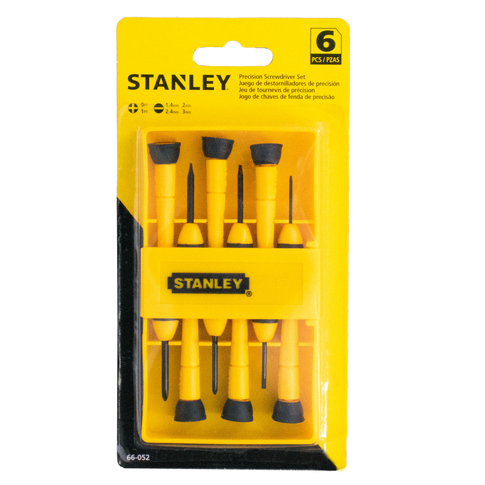 Stanley Tool 66-052 Precision Screwdriver Set 6Pc