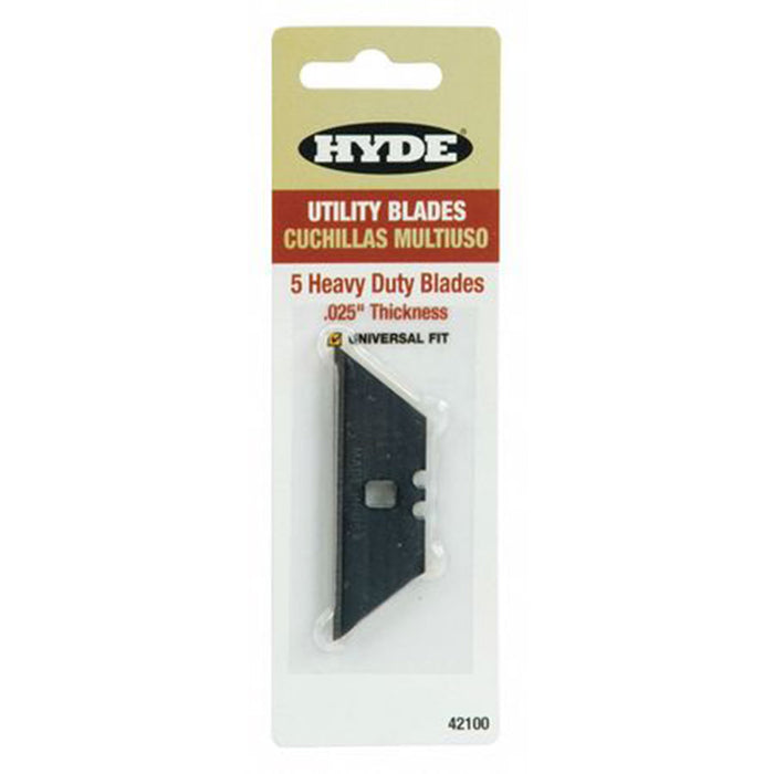 Hyde 42100 HD 2-Notch Utility Knife Replacement Blade 5Pk