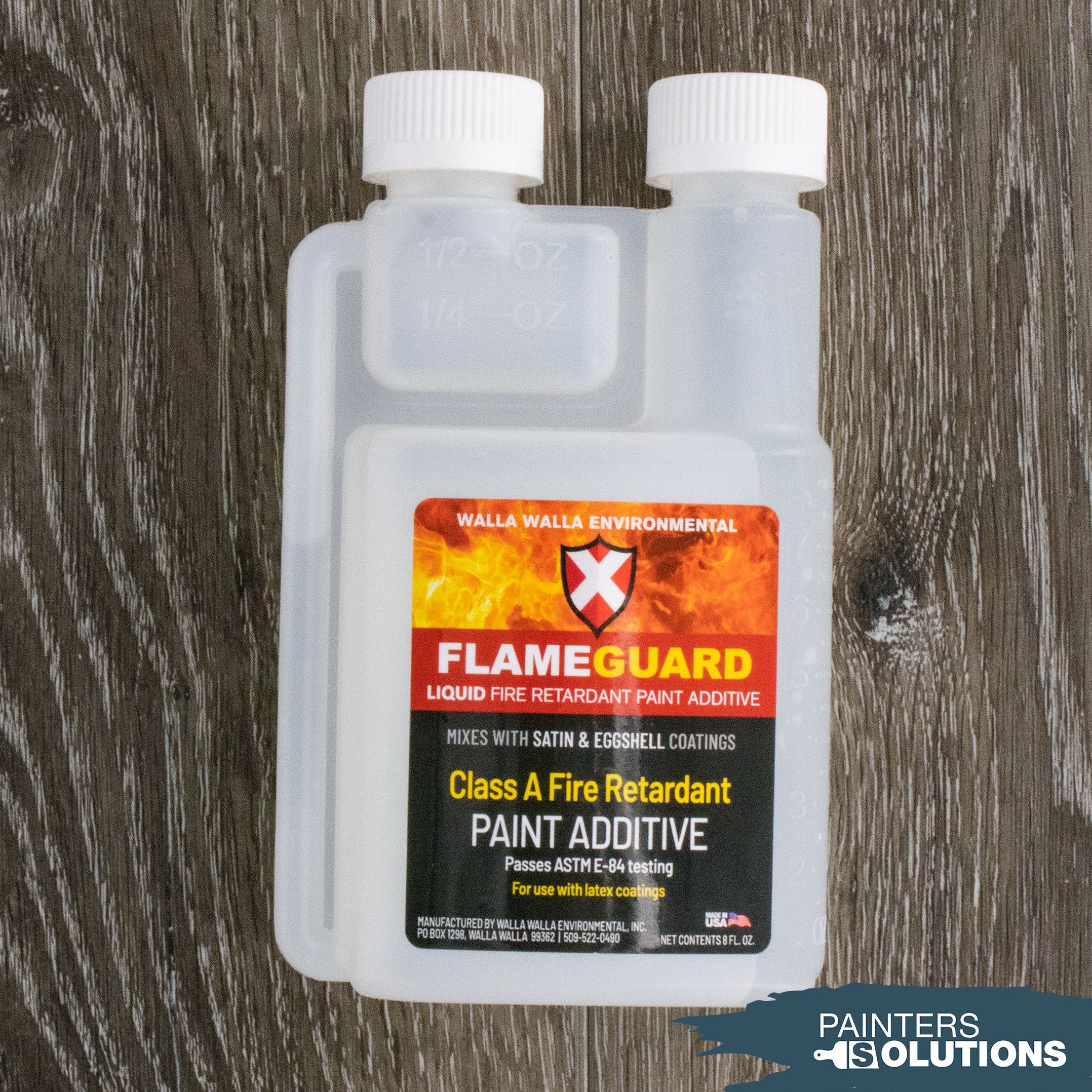 Walla Walla 35265L 8oz Flame Guard Fire Retardant Paint Additive Trea
