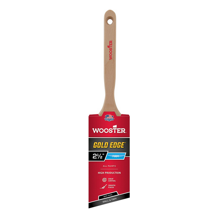 Wooster 5236 Gold Edge SemiOval Angle Brush