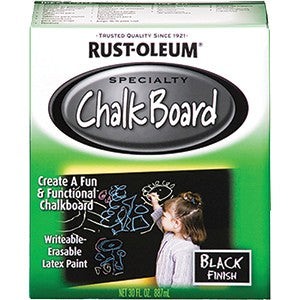 Rust-Oleum 206540 Qt Black Chalkboard Brush On Paint