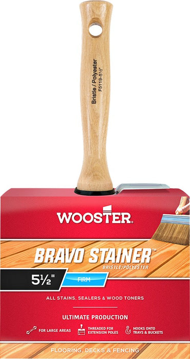 Wooster F5119 Bravo Stainer Bristle Polyester Stain Brush - solo 3