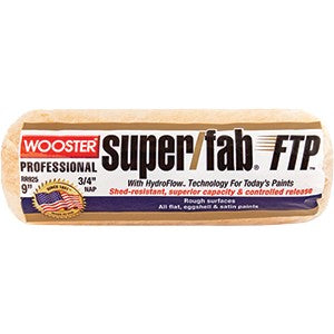 Wooster RR925 9" Super/Fab FTP 3/4" Nap Roller Cover (12 PACK)