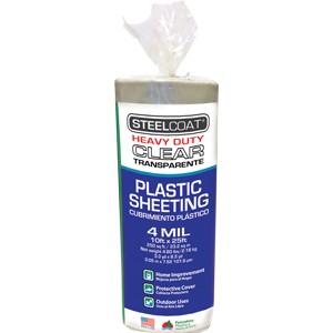 Petoskey FG-P9934-24 10' x 25' 4mil Steelcoat Clear Plastic Sheeting