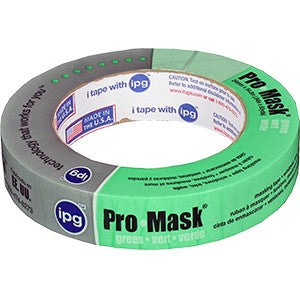 IPG 5803-1 1" x 60Yd Pro Mask Green Masking Tape