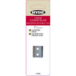 Hyde 11000 1" 2-Edge Scraper Replacement Blade For 10000 & 10500
