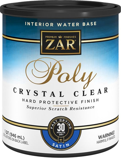 Zar 32512 Qt Satin Poly Crystal Clear Int WB