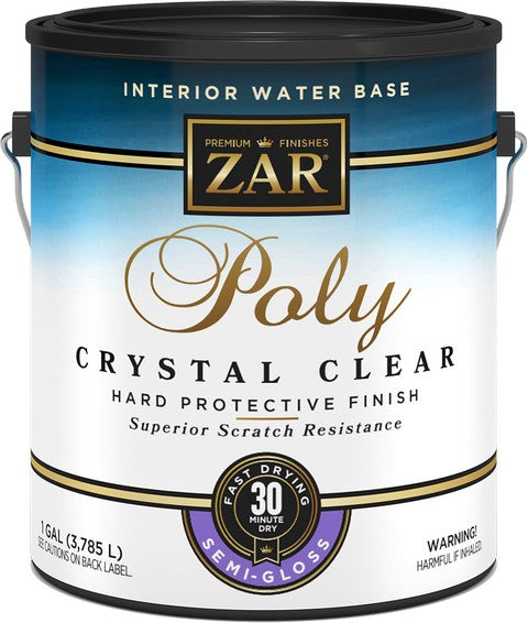 Zar 34513 1G Semi Gloss Poly Crystal Clear Int WB