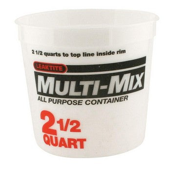 Leaktite 1044481 5M3 2-1/2 Qt Multi Mix Container