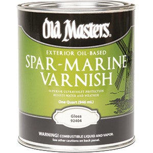 Old Masters 92404 Qt Gloss Oil Based Spar Marine Varnish