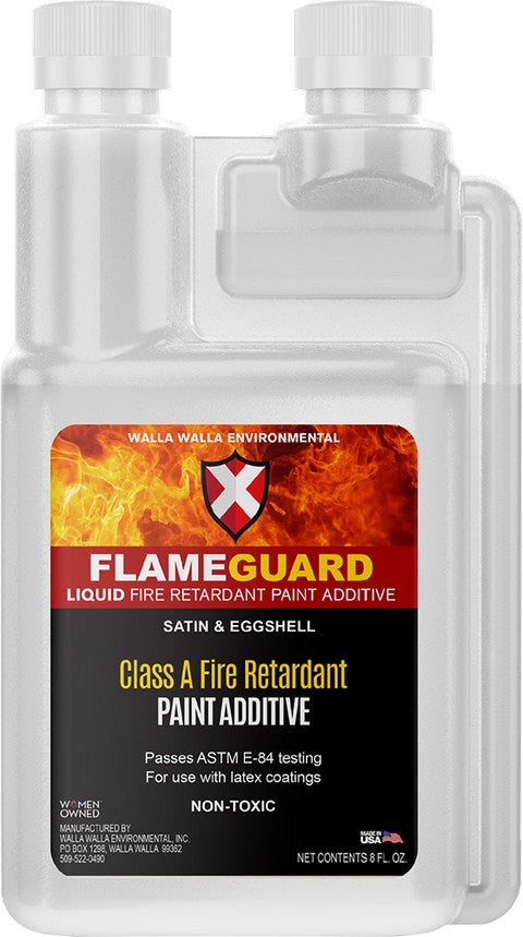 Walla Walla 35265-L 8oz Flame Guard Fire Retardant Paint Additive Treats 1 Gallon - solo