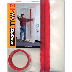 ZipWall ZDC 4' x 8' Zipdoor Commercial
