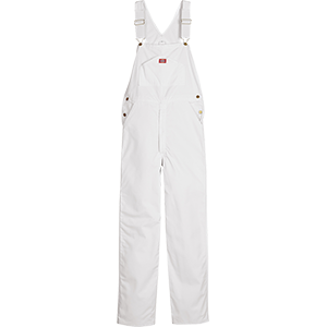 Dickies White Painter Bib Overalls
