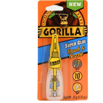 Gorilla Glue 7500102 10 Gram Super Glue Brush/Nozzle (6 PACK)
