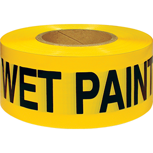 IPG 600WP 3" x 300' 2.5mil Yellow Wet Paint Tape - solo