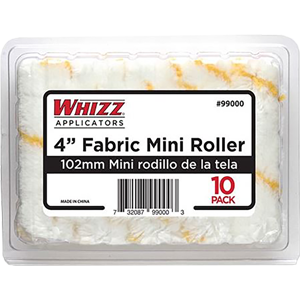 Whizz 99000 4" Yellow Stripe Acrylic 1/2" Nap Mini Roller Clamshell (10 Pack)