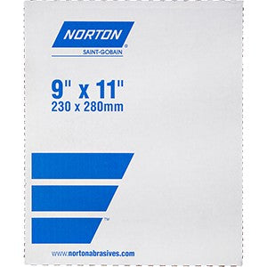 Norton 87400 9" x 11" 320B Durite Open Coat Paper Sanding Sheet Bulk -100Pk
