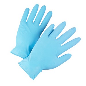 West Chester 2910/20 Blue Nitrile Disposable Glove Lightly Powdered (20 PACK)