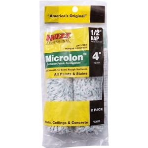 Whizz 73013 4" Microlon 1/2" Nap Mini Roller Cover 2Pk