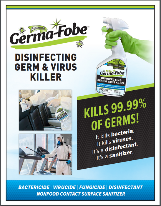 Miracle Mist MMGBC-4 GermaFobe 32 oz Disinfecting Germ & Virus Bleach Cleaner ( 10 PACK)