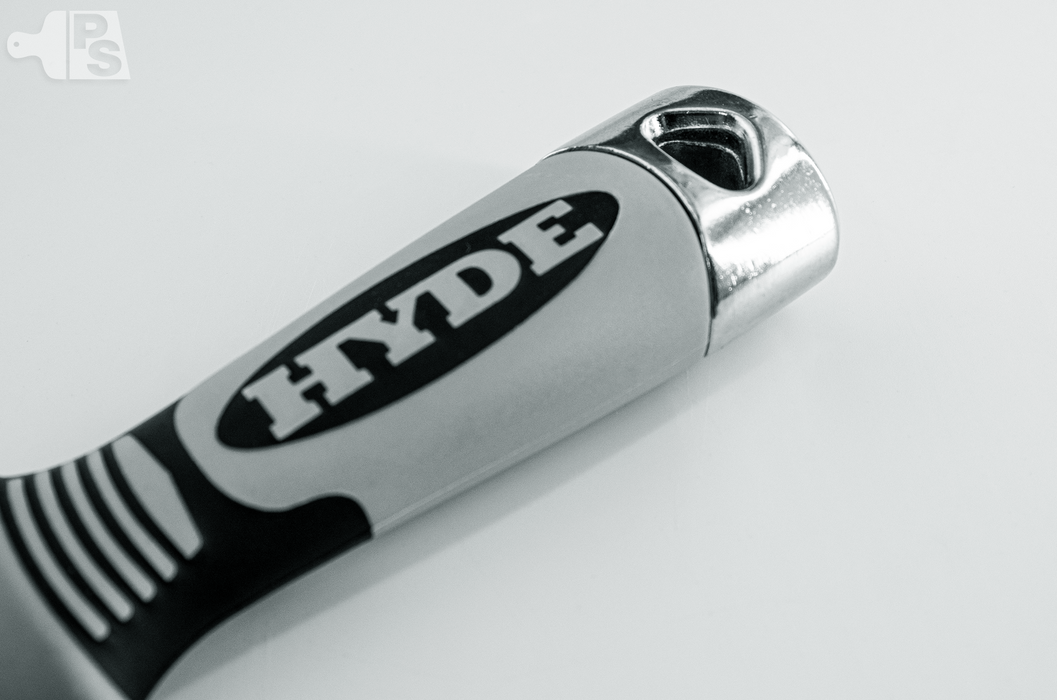 Hyde 6 in 1 pro stainless painters tool hammer head - close up 2