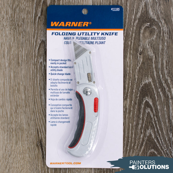 Warner Folding and Locking Zinc Utility Knife