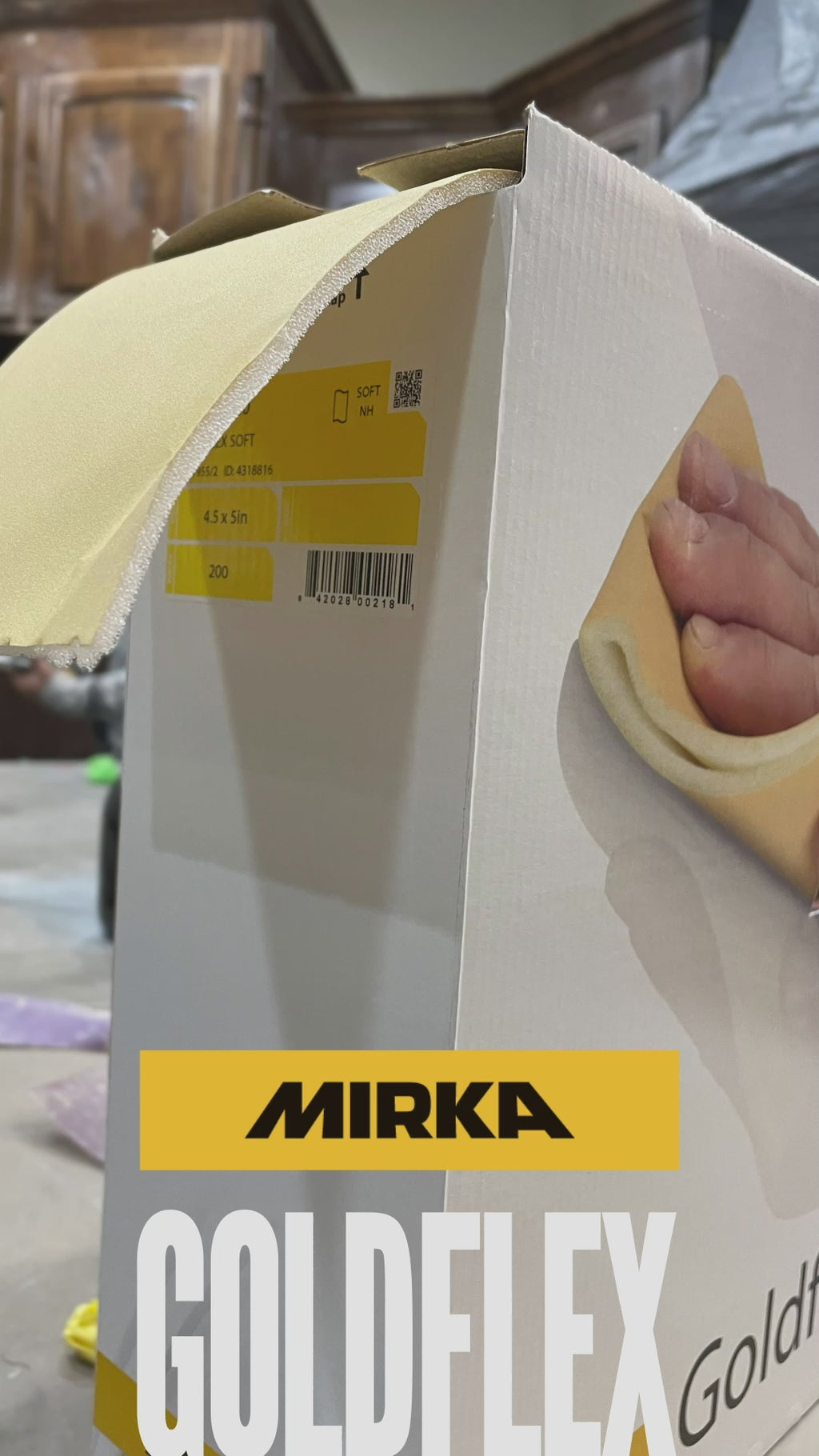 Mirka Goldflex Soft Pad 4.5" x 5" - 200 sheets - video