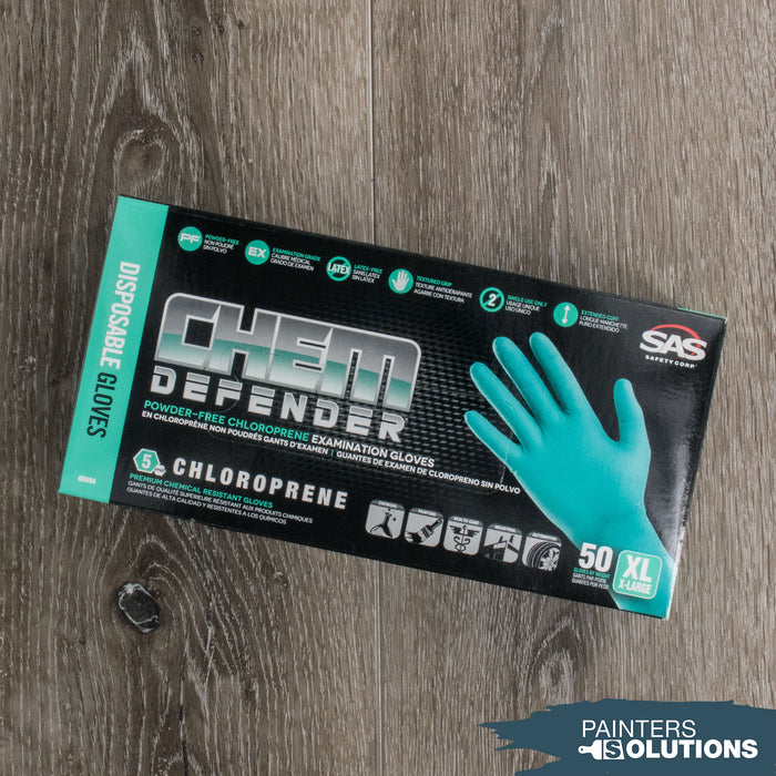 SAS 5mil Chem-Defender Disposable Gloves w/12" Cuff (50pk)